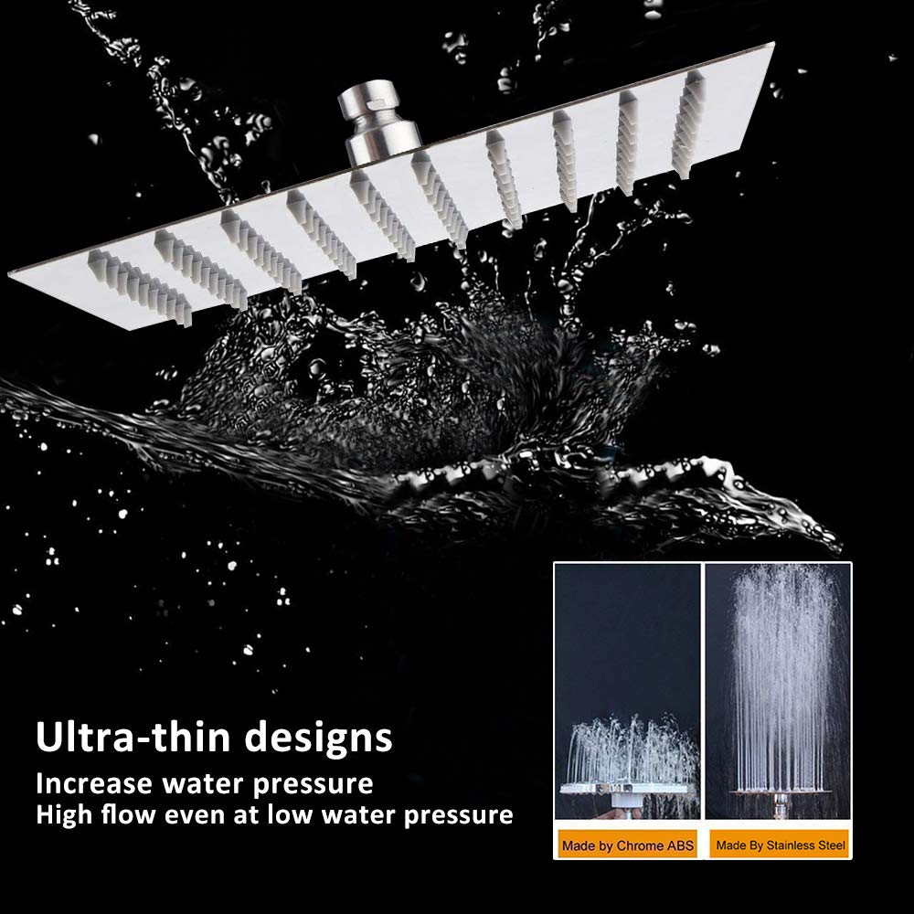 NearMoon 100-nozzle rainfall head delivers immersive wide rainfall experience.