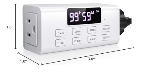 NEARPOW timer plug in setup controlling charger and router