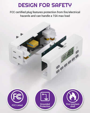 NEARPOW timer child lock feature for safety in homes.