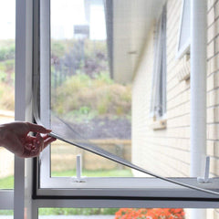 NeatiEase adjustable window screen side view showing adaptable fit for various openings