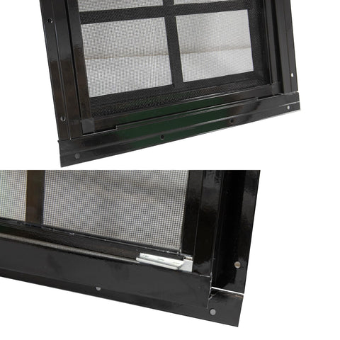 Easy-to-assemble NeatiEase chicken coop window kit with included screws.