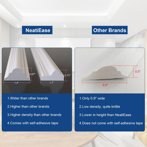 NeatiEase door and wall trim creating crisp architectural detail