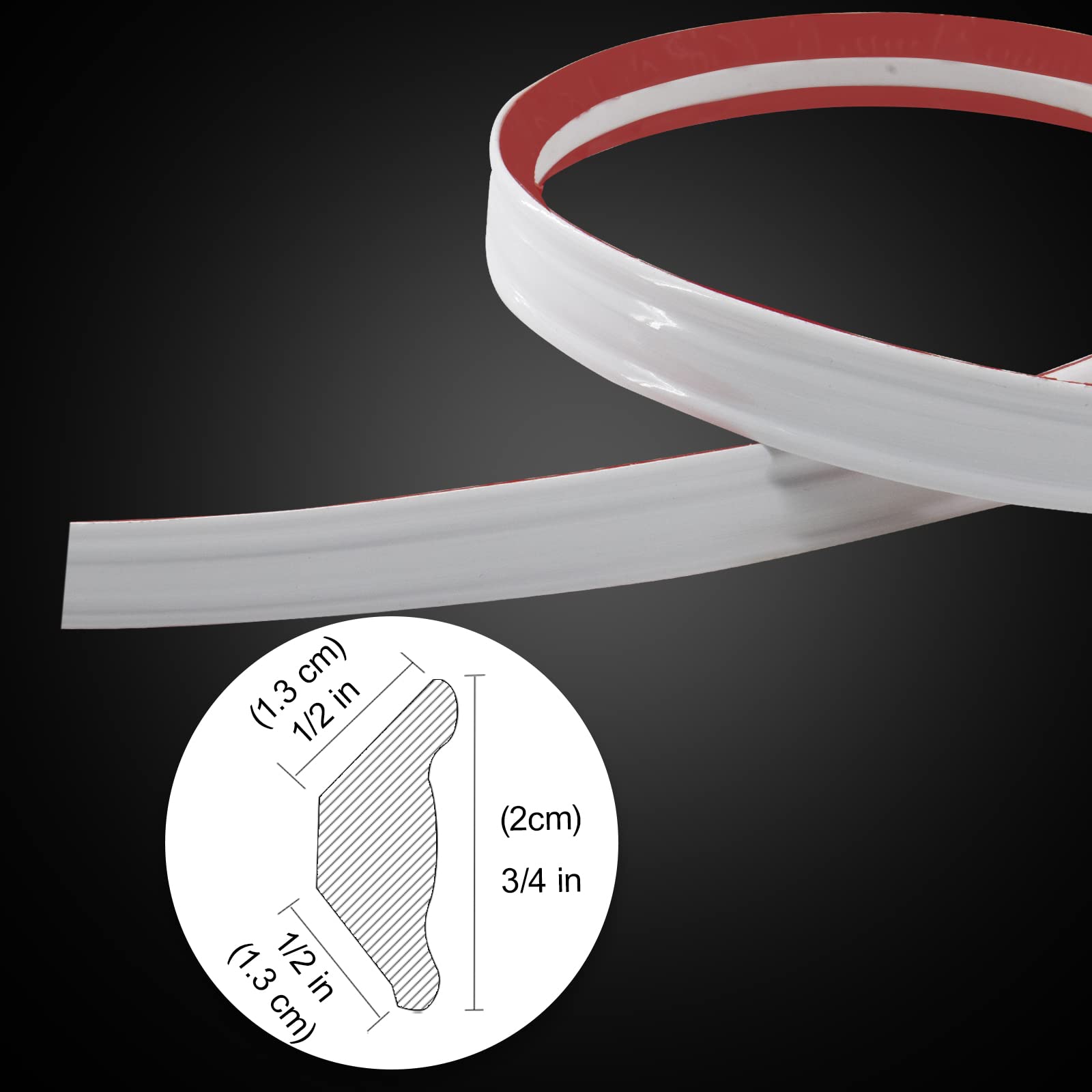NeatiEase trim strip at ceiling corner delivers crisp, shadow-free lines