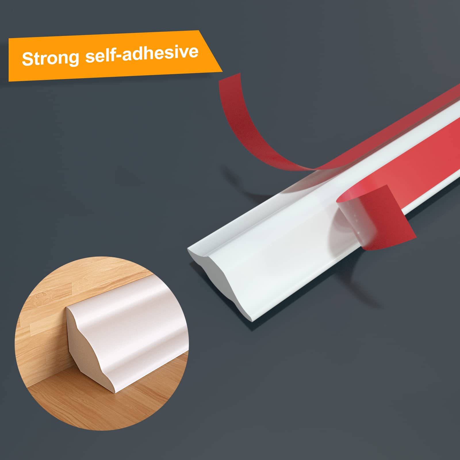 NeatiEase trim strip at tile edge creates seamless transitions between tiles