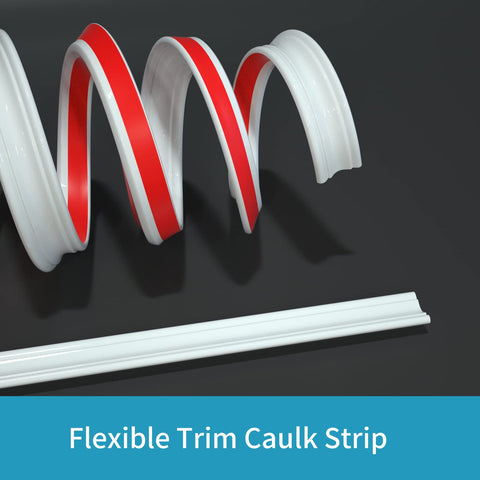 NeatiEase trim with adhesive backing ready for peel-and-stick installation