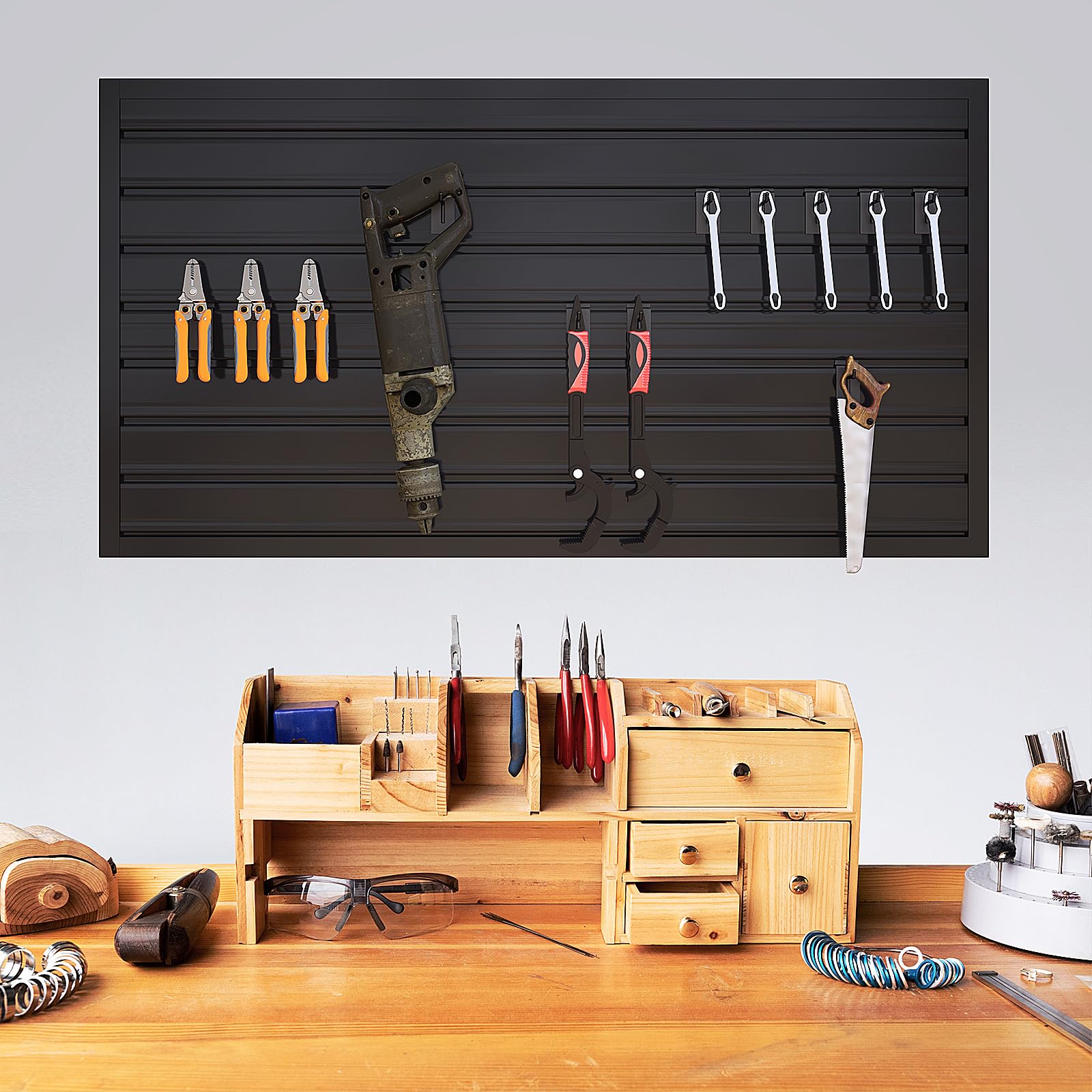 NeatiEase easy-install slatwall panel mounts to studs or masonry