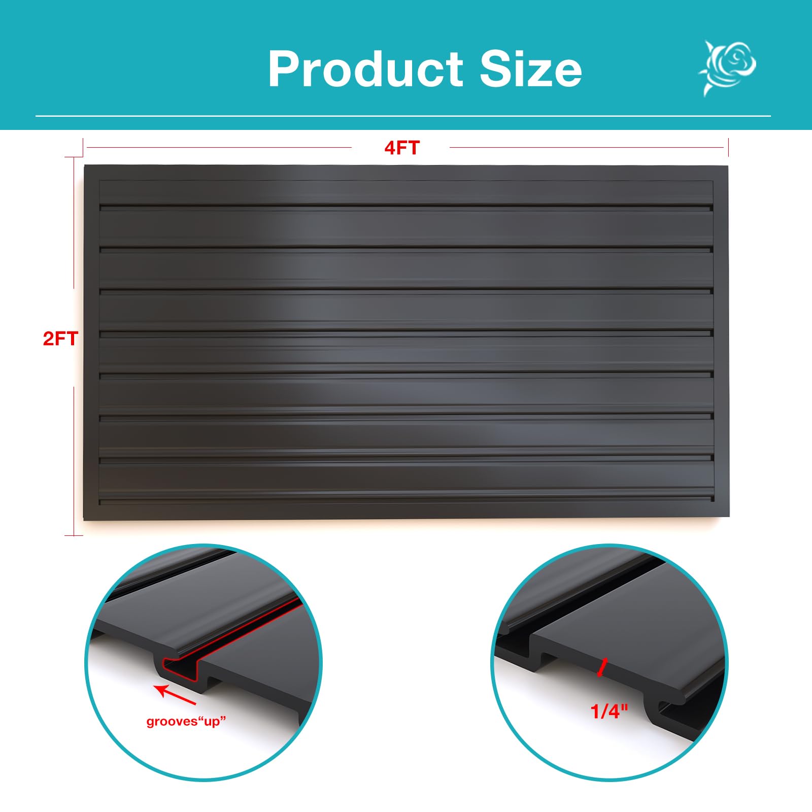 NeatiEase 2x4ft to 4x8ft splicing for flexible layouts