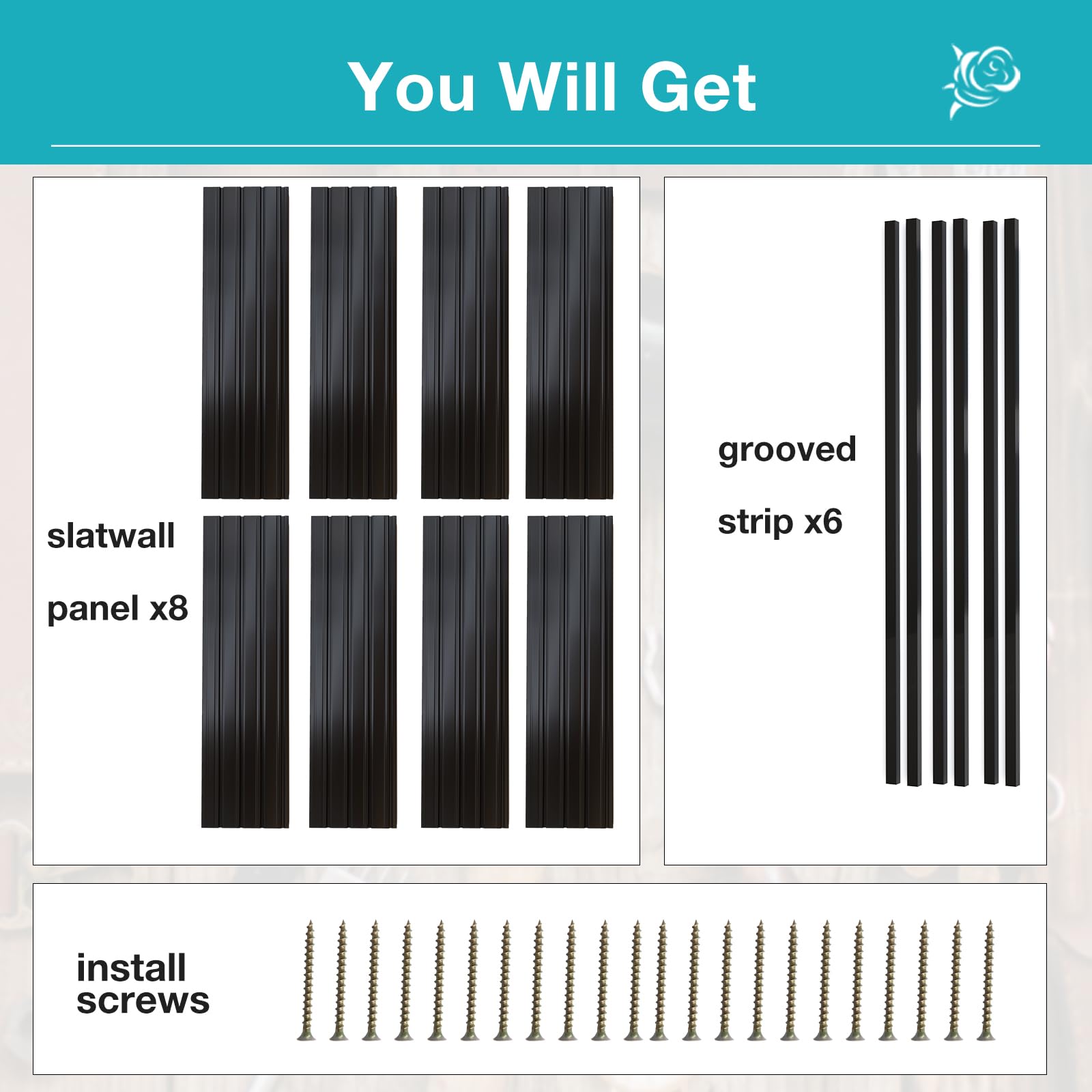 NeatiEase slatwall panel with waterproof surface ideal for damp environments