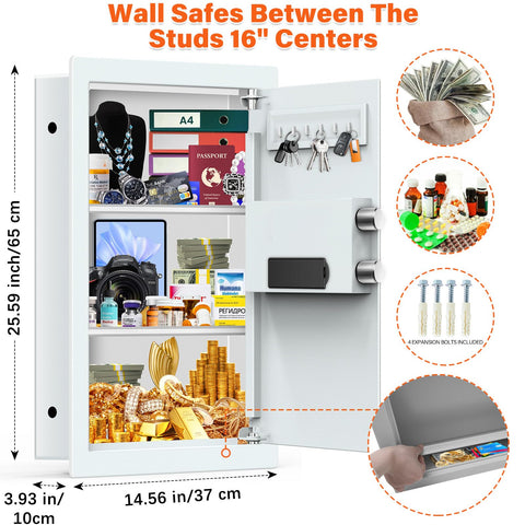 Nebakne hidden lower compartment secures valuables with extra privacy.
