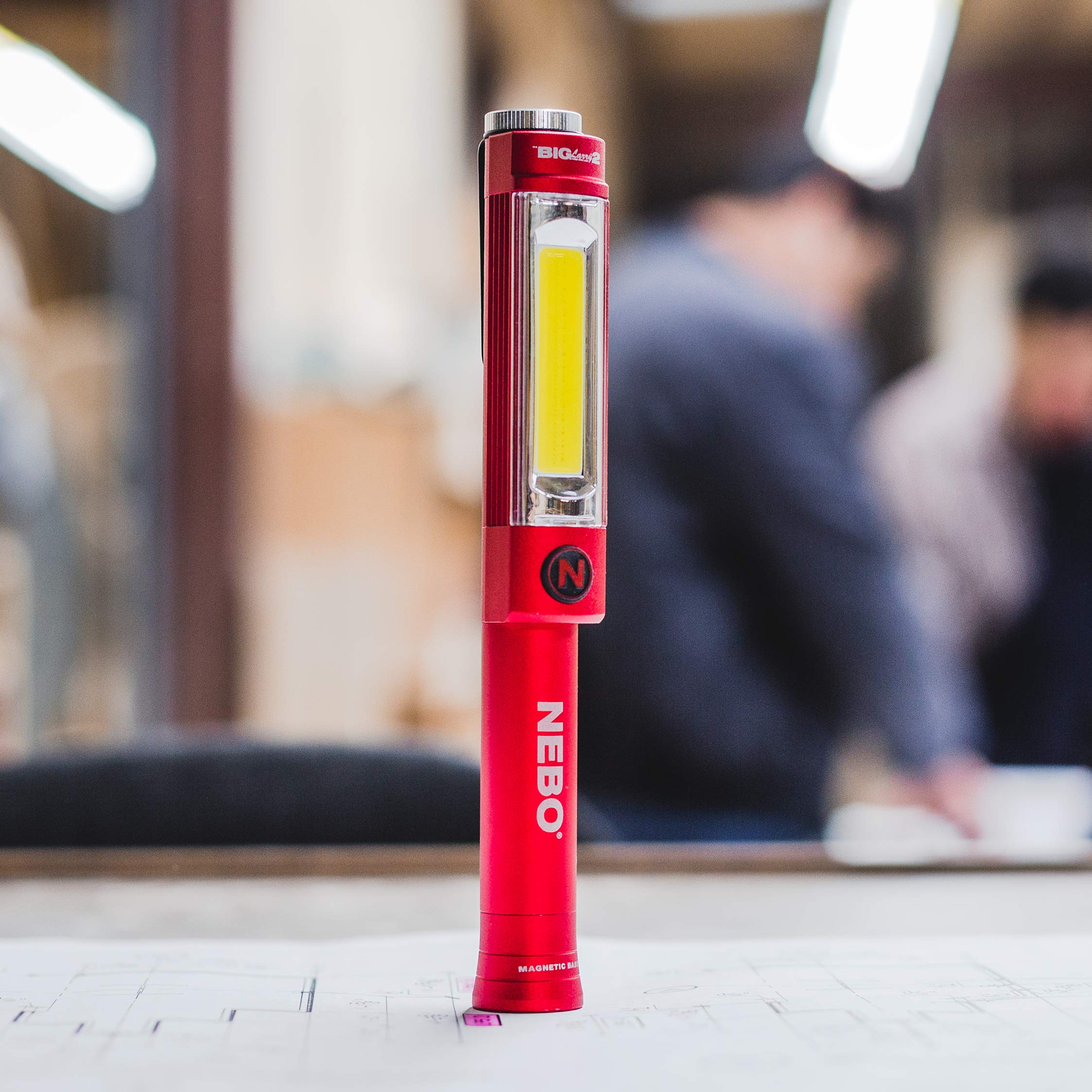 NEBO Big Larry 2 COB area light delivers broad illumination for tasks.
