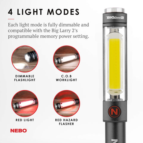 NEBO Big Larry 2 shows COB area light for wide coverage