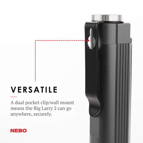 NEBO Big Larry 2 red task light supports night work without compromising night vision