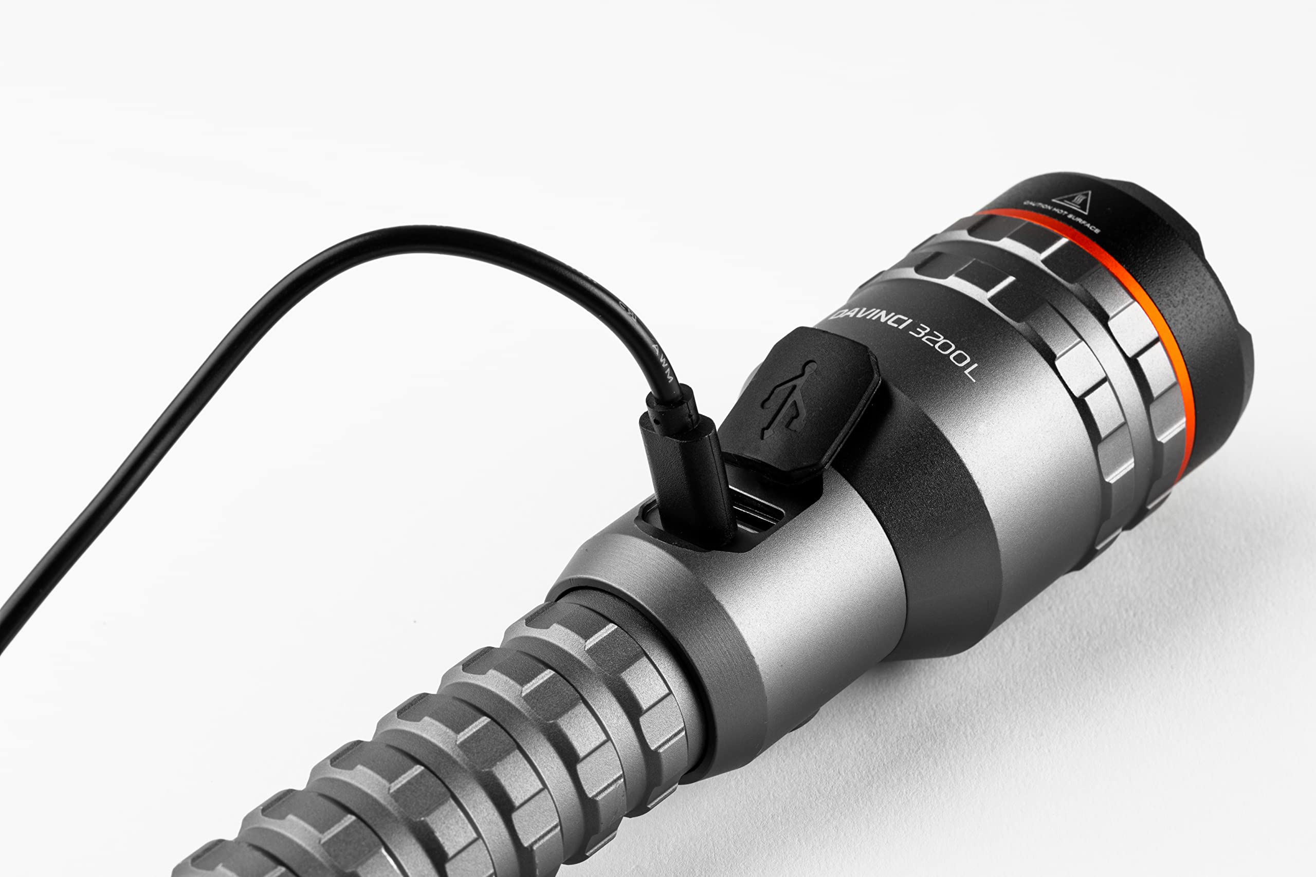 NEBO Davinci 3200L USB charging port ready for on-the-go power