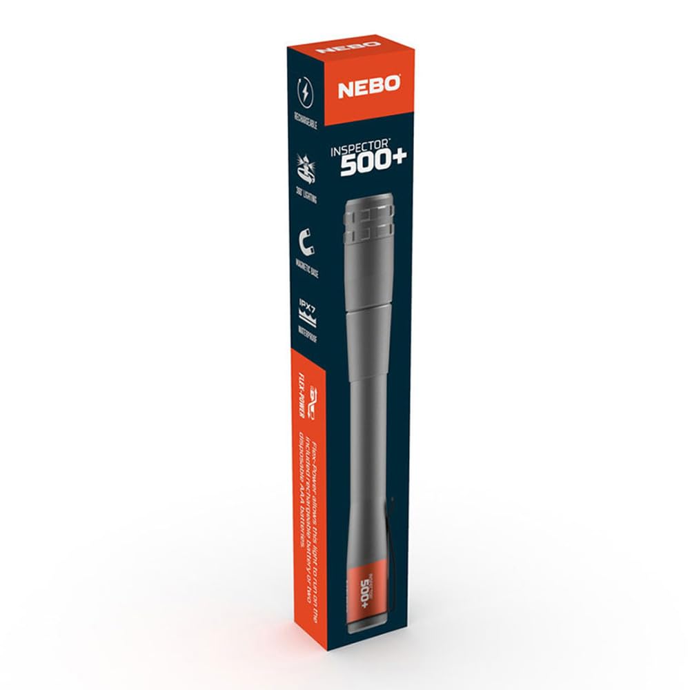 NEBO Inspector 500+ Flex Pen Light pocket-sized convenience for gear checks.