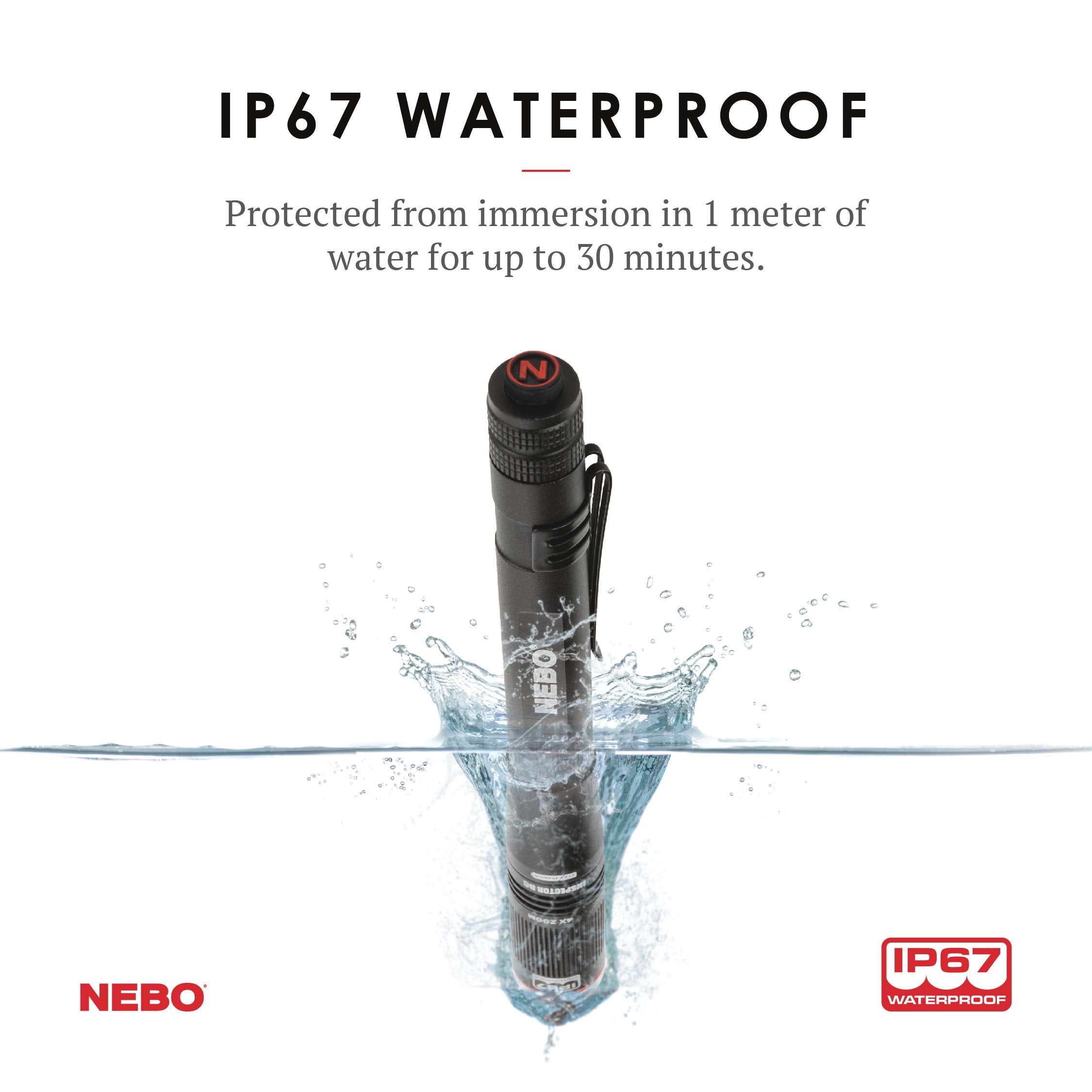 NEBO Inspector RC zoom feature demonstrates 4X focus for detailed inspection