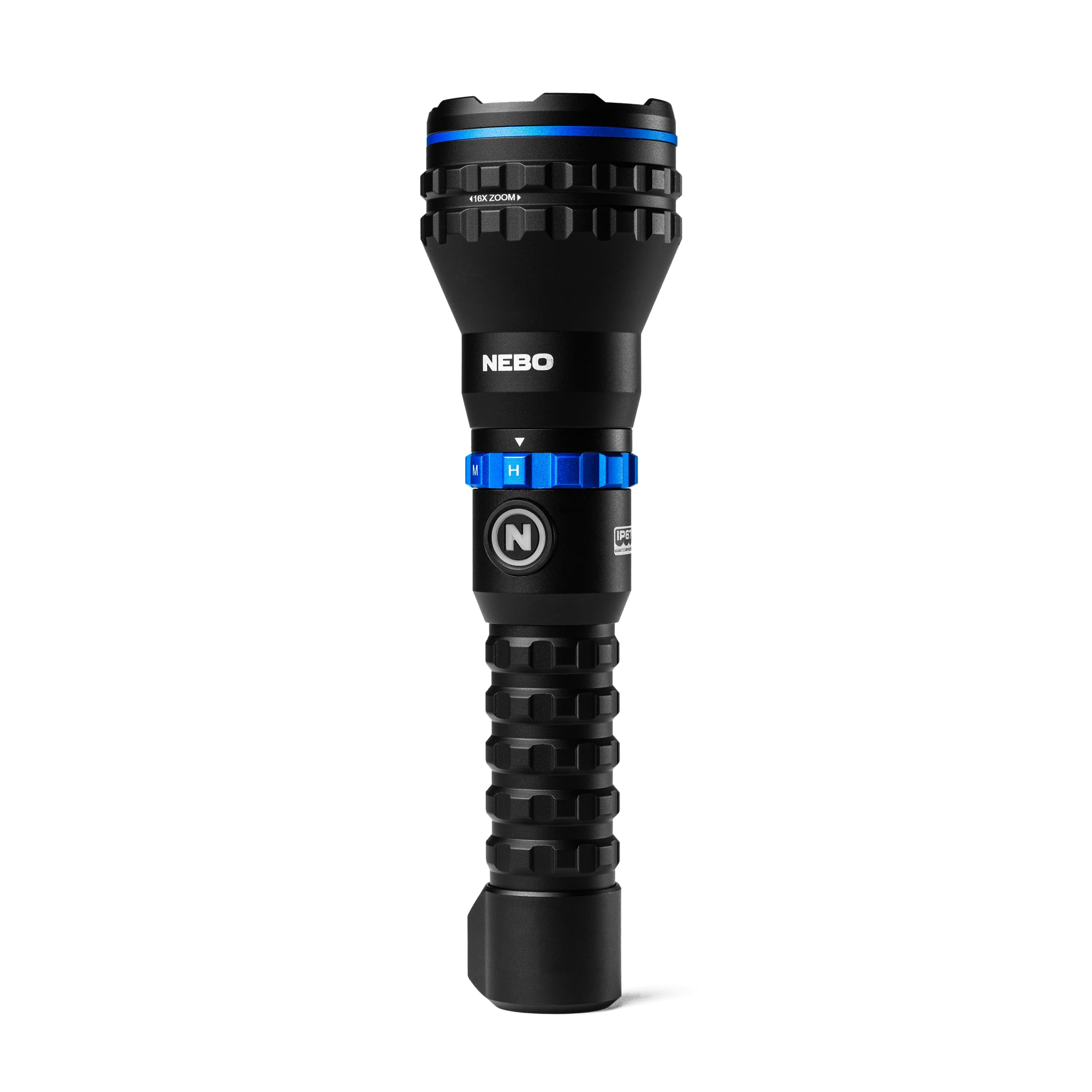 Nebo LUXTREME MZ60 turbo beam distance shows long-range visibility.