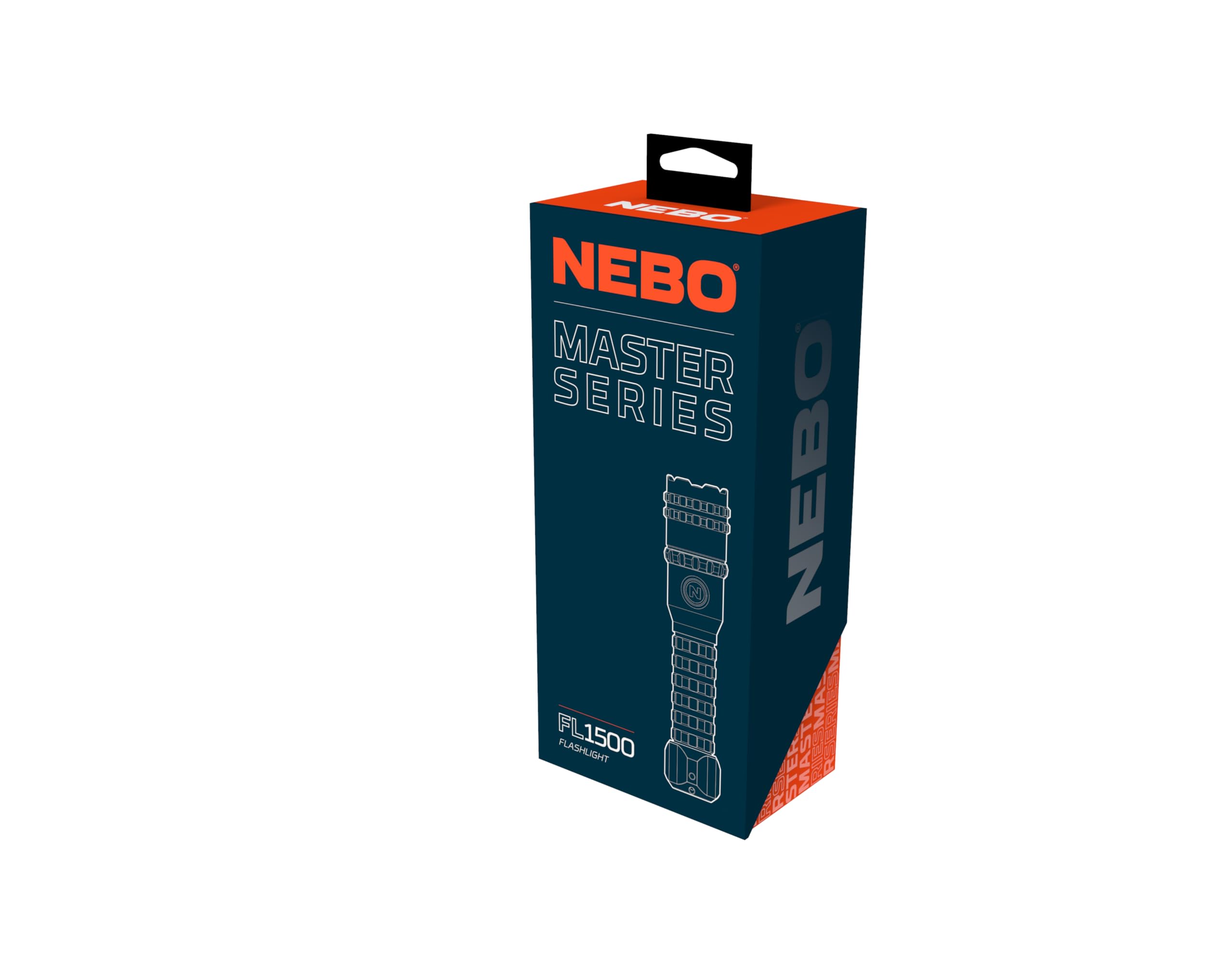NEBO Master Series FL1500 magnetic base, hands-free use on metal surfaces