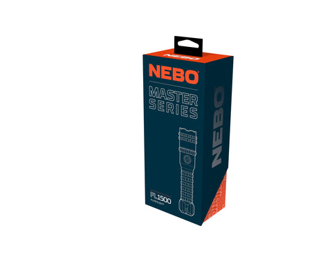 NEBO Master Series FL1500 magnetic base, hands-free use on metal surfaces