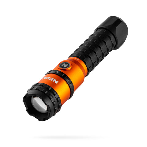 NEBO Master Series FL3000 front view delivers a bright outdoor beam for night tasks.