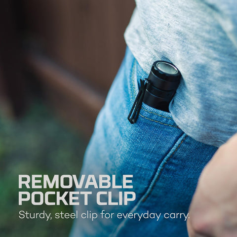 NEBO Mini Larry 500 USB-C charging cable included for quick recharging.