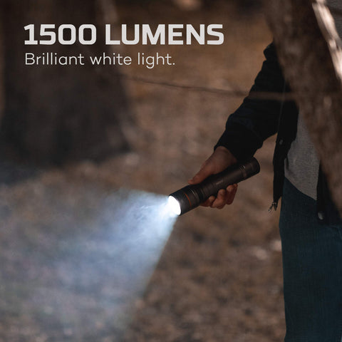 NEBO NEWTON 1500 magnetic base enables hands-free lighting for workshops.