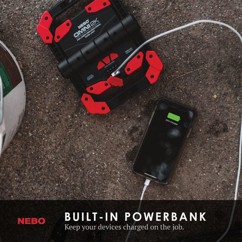NEBO OMNI 2K water-resistant body suited for damp spaces