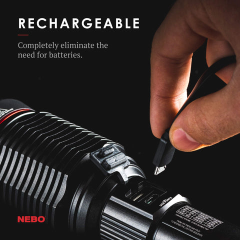 NEBO Redline 6K flashlight side view highlighting compact EDC design
