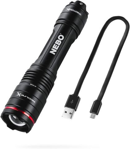 NEBO Redline X 1800-lumen flashlight with bright beam for emergencies and outdoor use
