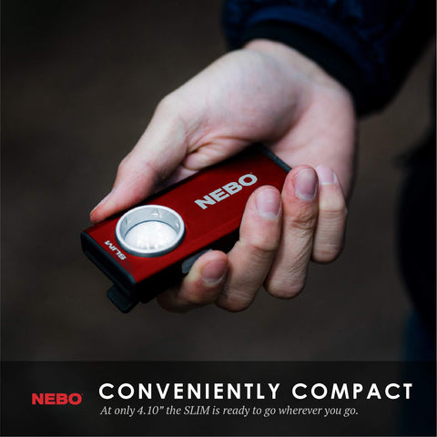 Nebo Slim includes Micro-USB charging cable for convenient recharging.