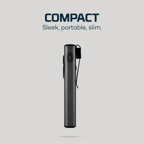 NEBO Slim+ LED technology delivers reliable brightness and efficiency.