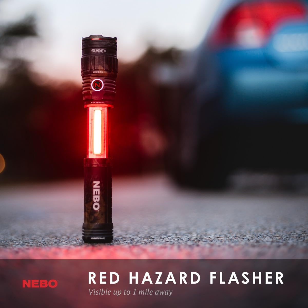 NEBO SLYDE+ COB work light provides hands-free illumination on the job.