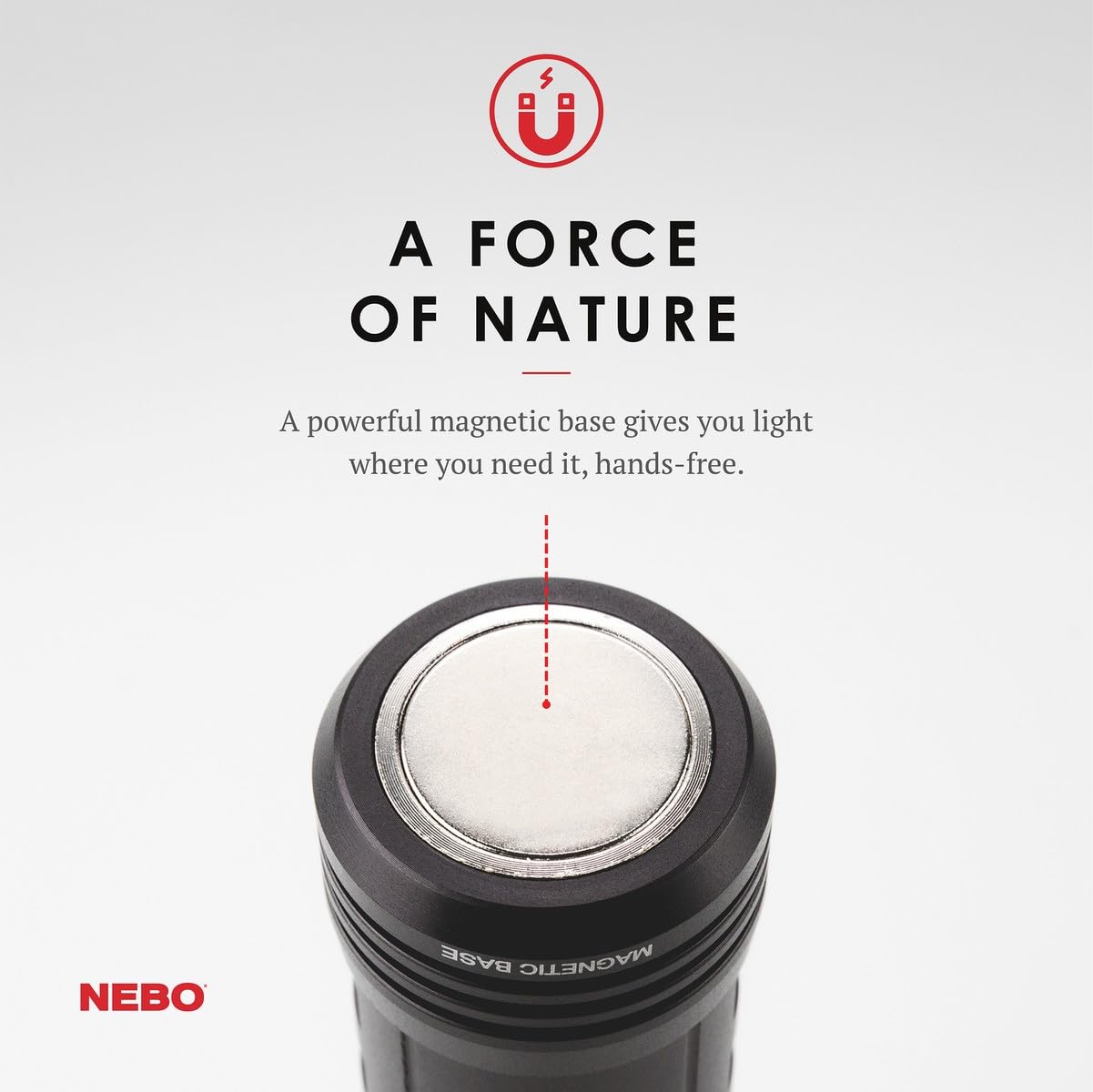 NEBO SLYDE+ red flash mode offers emergency signaling.