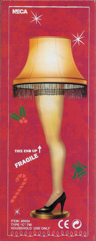 NECA A Christmas Story Leg Lamp with real fringe shade adds vintage charm