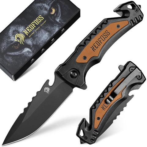 NedFoss DA169 blade close-up highlighting sharp edge and titanium coating.