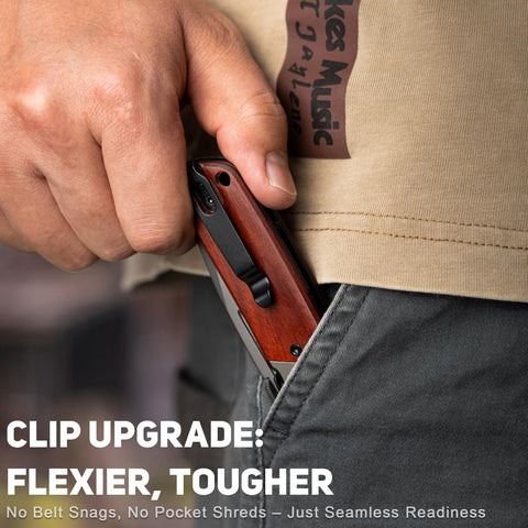 NedFoss DA52 compact folding knife in pocket, ready for daily tasks.