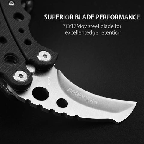 NedFoss EDC folding knife with G10 handle offering secure, comfortable grip.