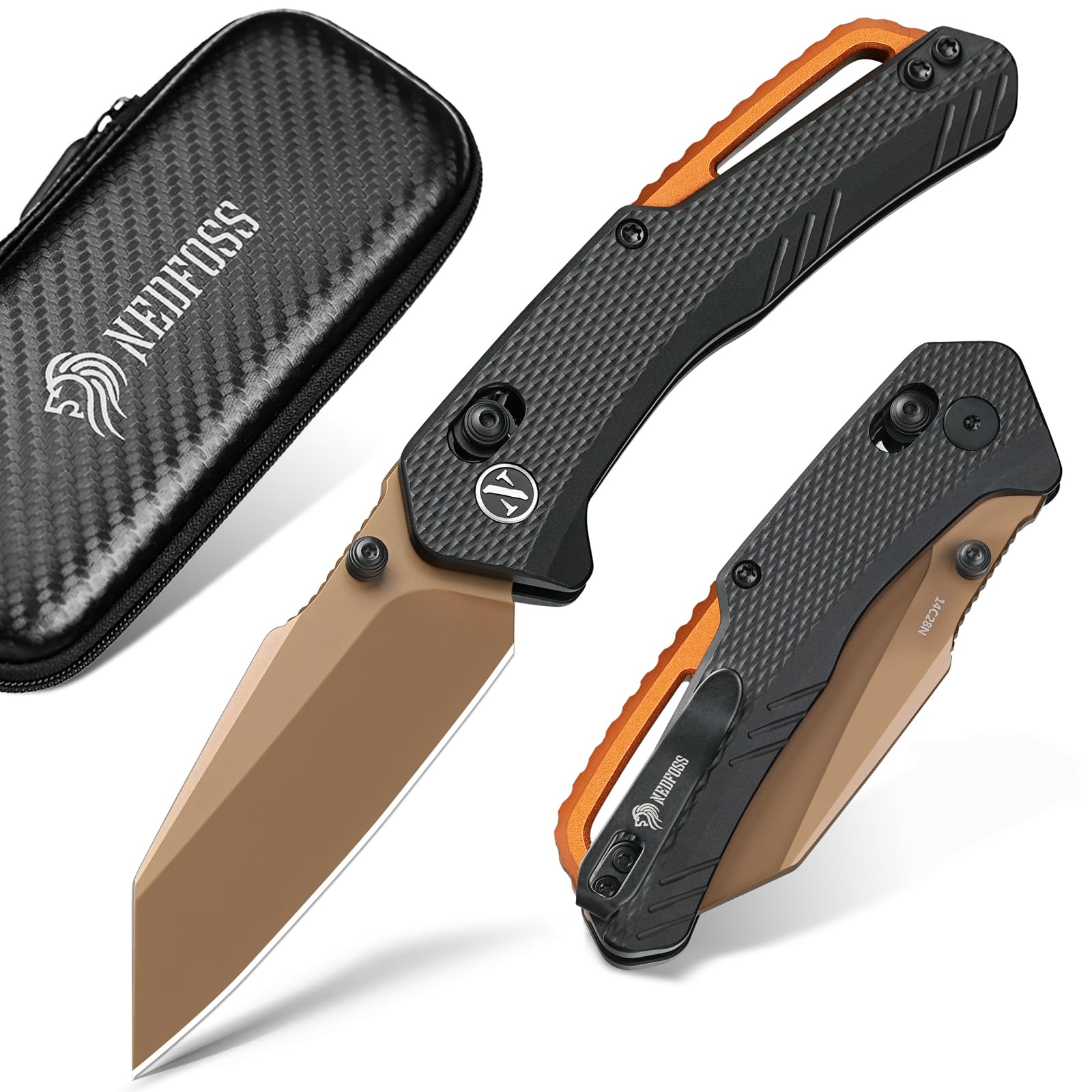 NedFoss Nile Crocodile blade offers precise cuts with 14C28N steel.