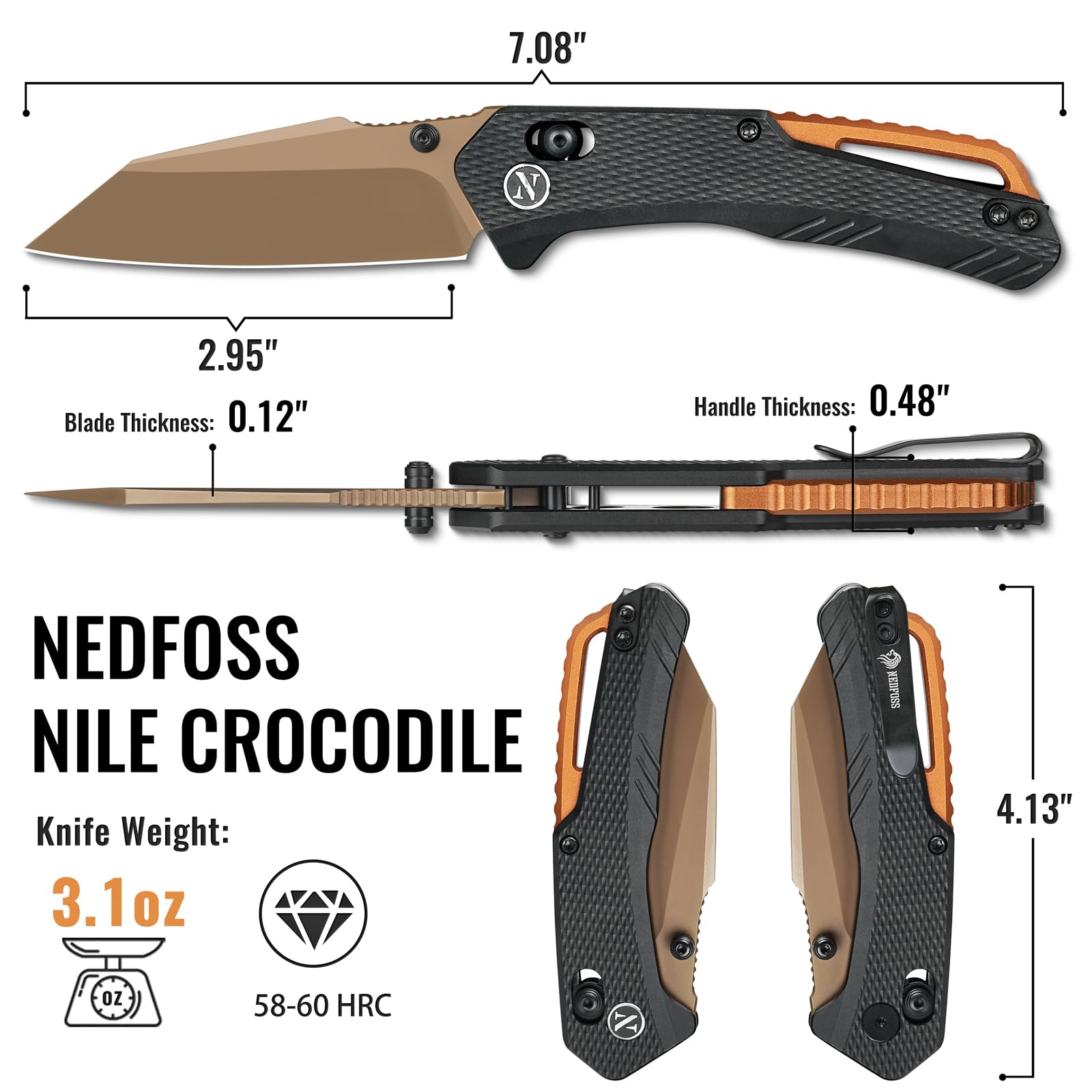 NedFoss Nile Crocodile ergonomic design for comfortable handling.