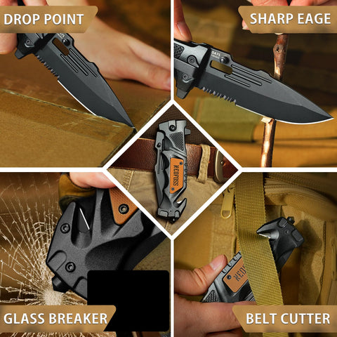 NedFoss outdoor scene demonstrates versatile survival knife in hiking