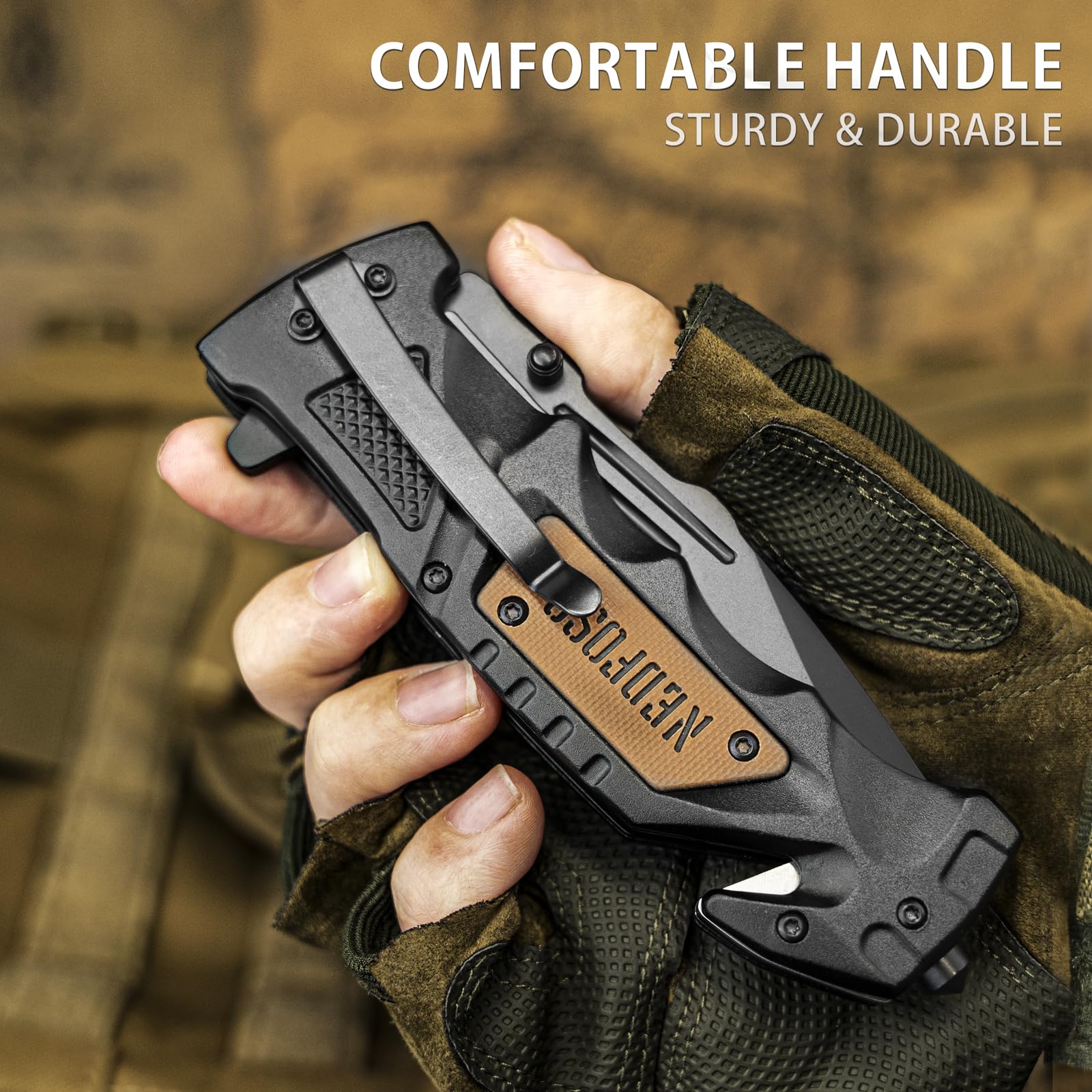 NedFoss seatbelt cutter image highlights emergency rope cutting readiness