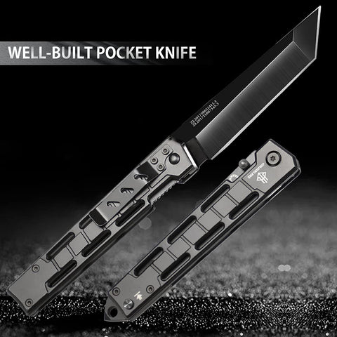 NedFoss Slingshot Pocket Knife thumb stud opening for quick one-handed access.