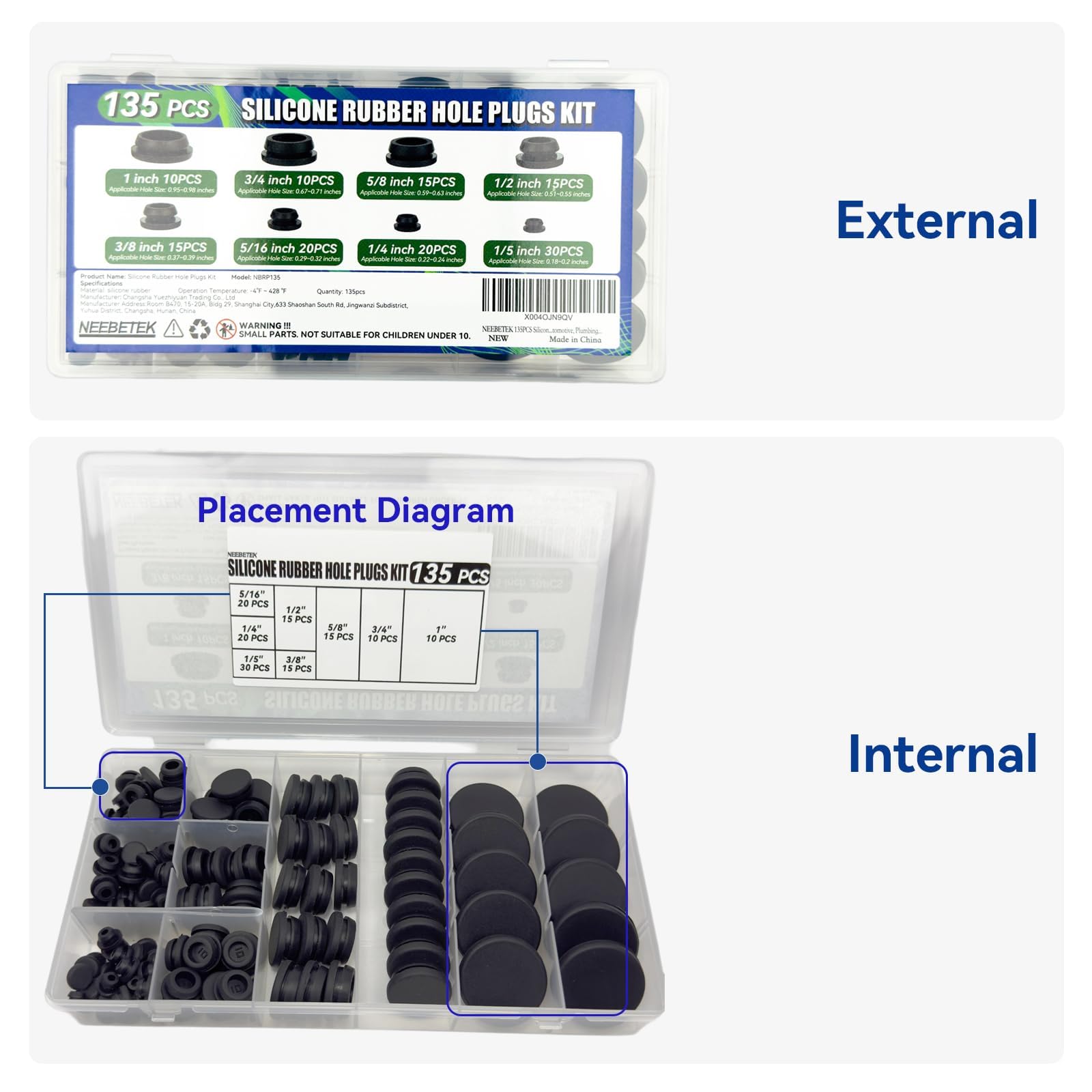 NEEBETEK silicone plugs demonstrate broad temperature range.