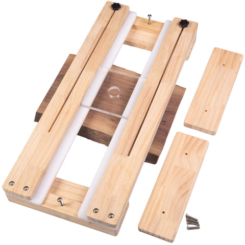 Neeho Router Sled with acrylic baseplate clear for precise board flattening.