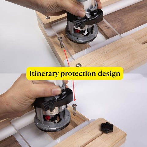 Neeho Router Sled accommodates boards up to 20 inches wide.