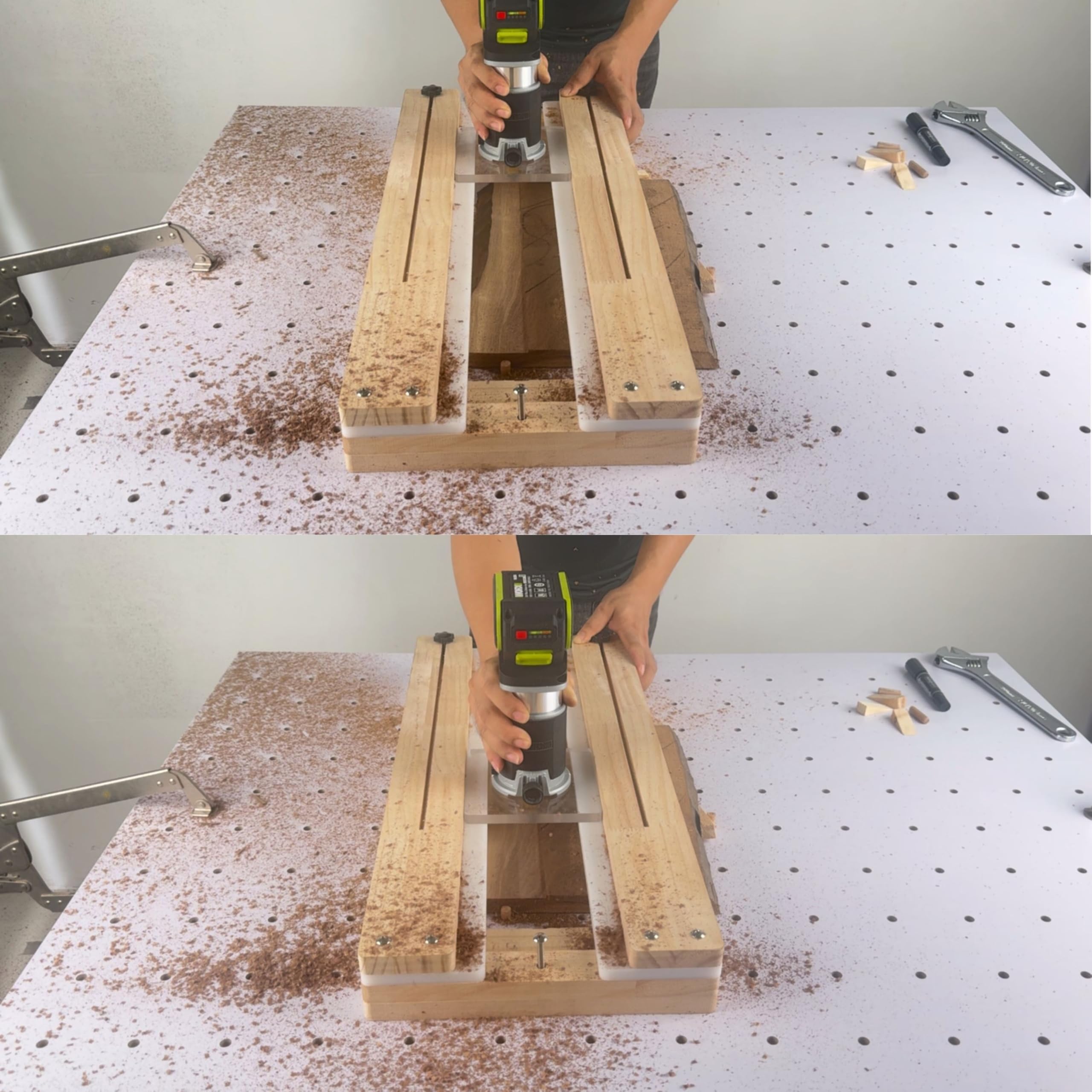 Neeho Router Sled supports epoxy projects and resin overflow cleanup.