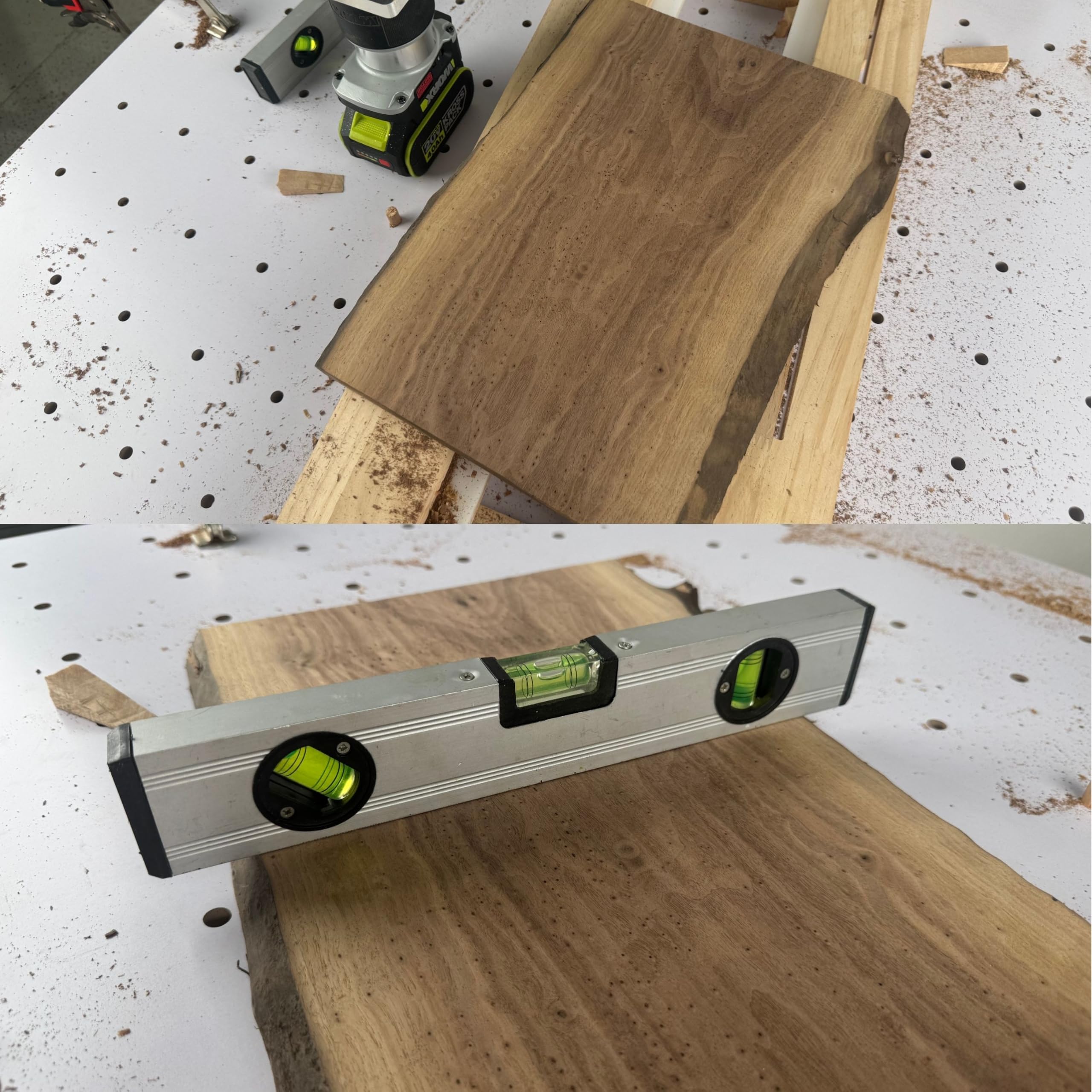 Neeho Router Sled height blocks adjust up to 2.36 inches.