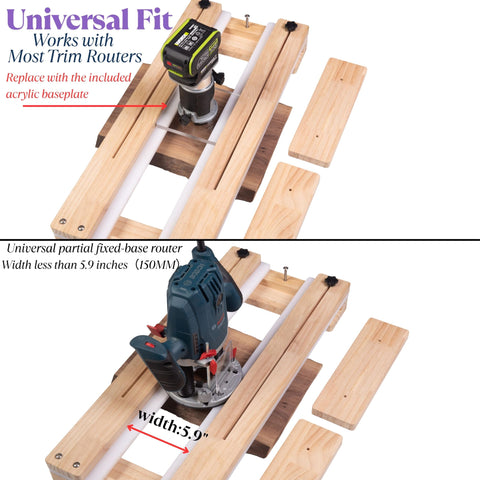 Neeho Router Sled's hardwood frame resists warping for steady passes.