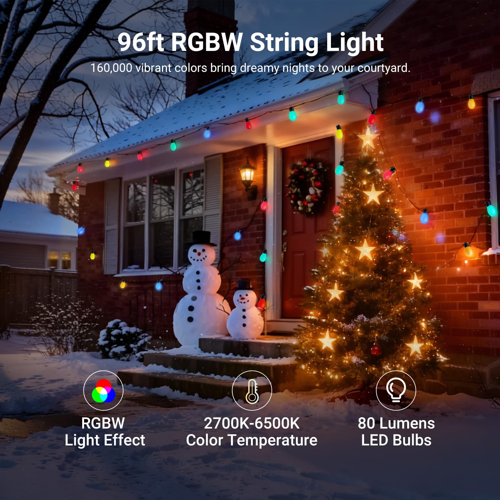 NEEWER app-controlled patio lights for quick changes