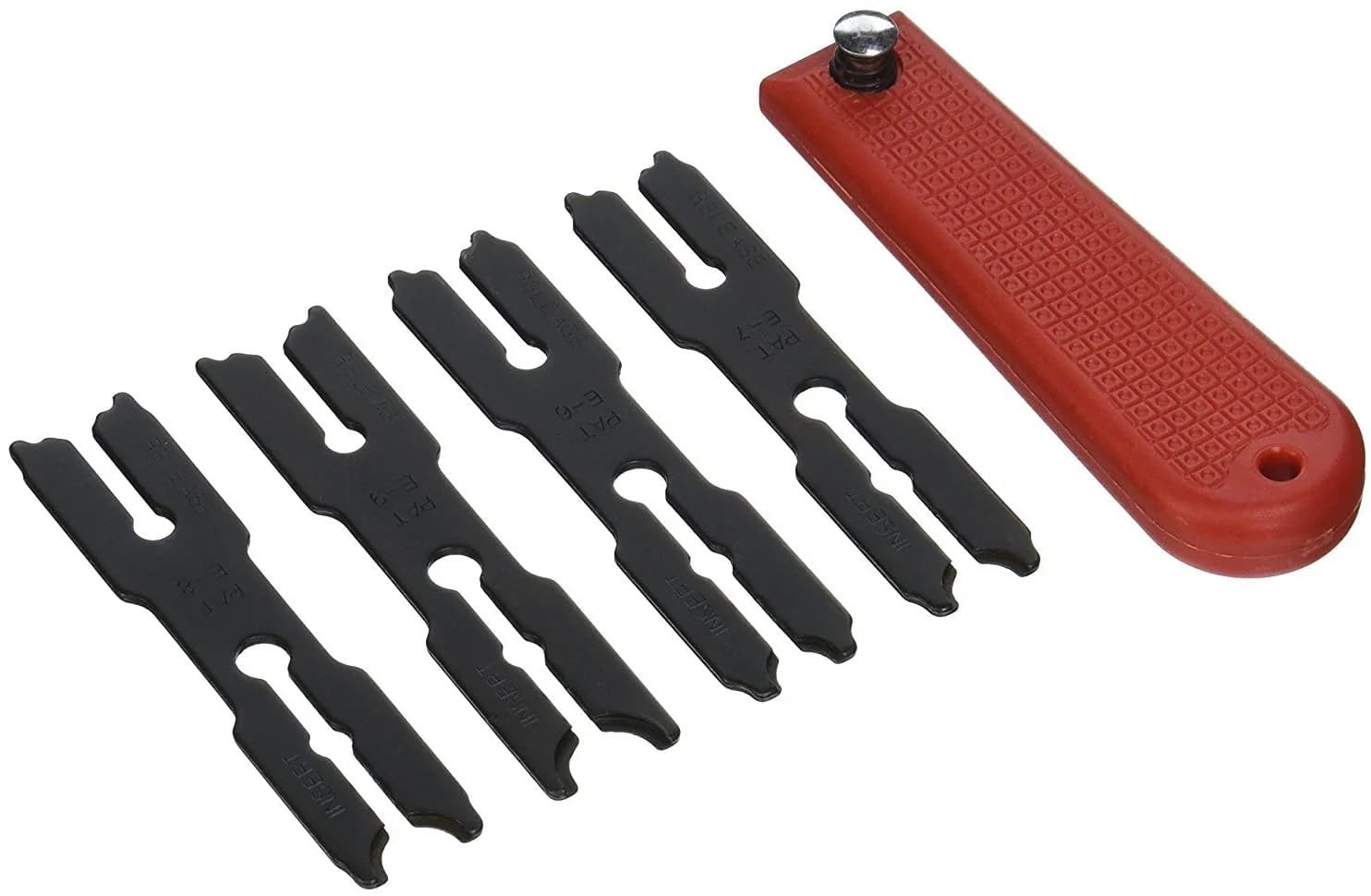 NEIKO 01970A e-clip remover and installer tool set with interchangeable blades for quick e-clip work.