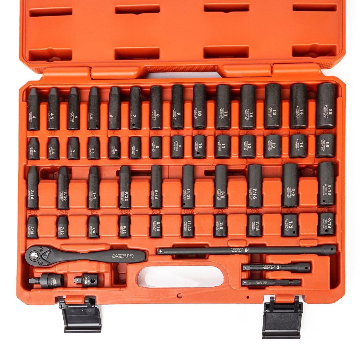 NEIKO 02437A 1/4 drive socket set for versatile fastening across standard hardware
